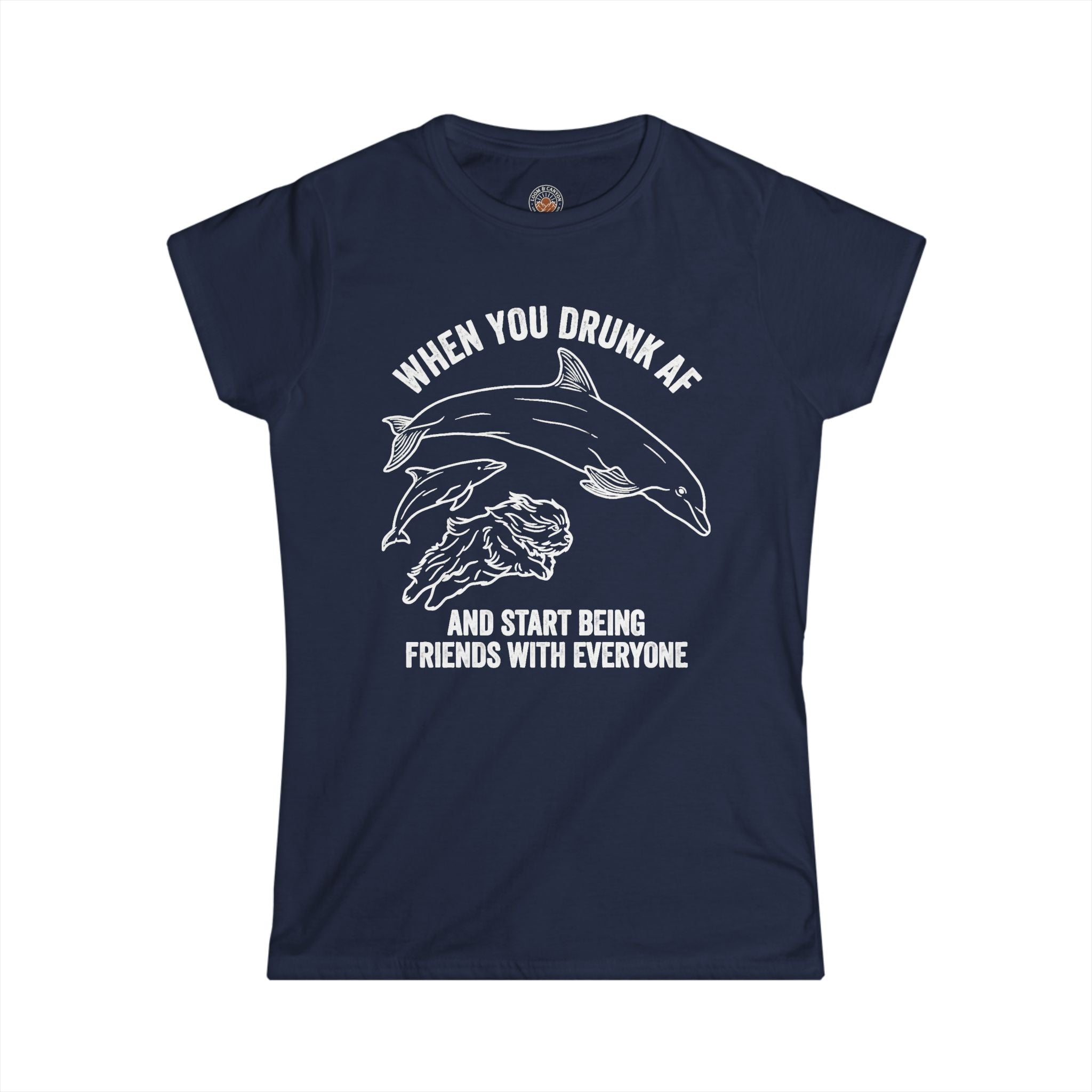 "When You Drunk AF" Funny Meme Women's Graphic T-Shirt