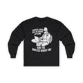 "Computa, When Does the Infinite Joy Come" Funny Meme Men/Unisex Graphic Long Sleeve T-Shirt