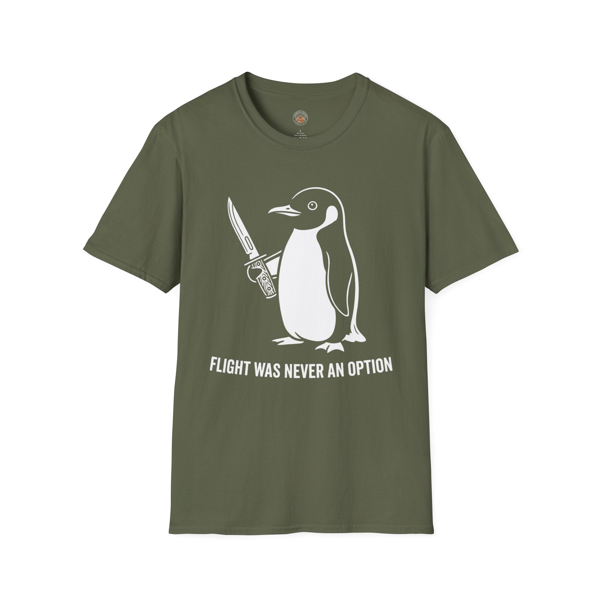 "Flight Was Never an Option" Funny Meme Men/Unisex Graphic T-Shirt