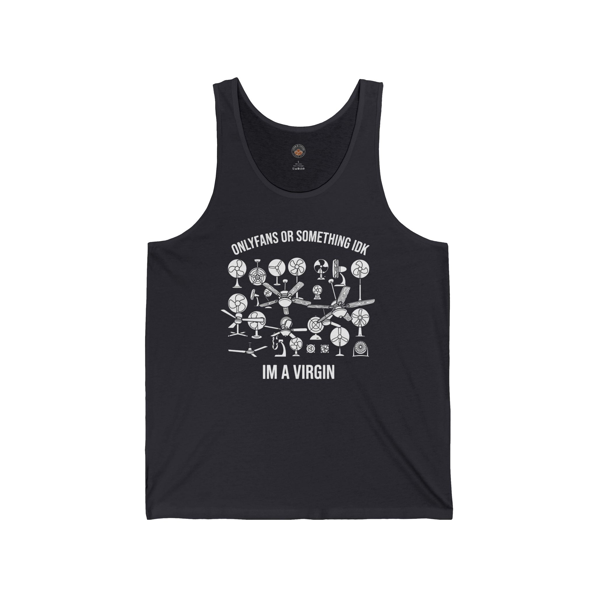 “OnlyFans Or Something IDK I’m A Virgin” Funny Meme Men/Unisex Graphic Tank