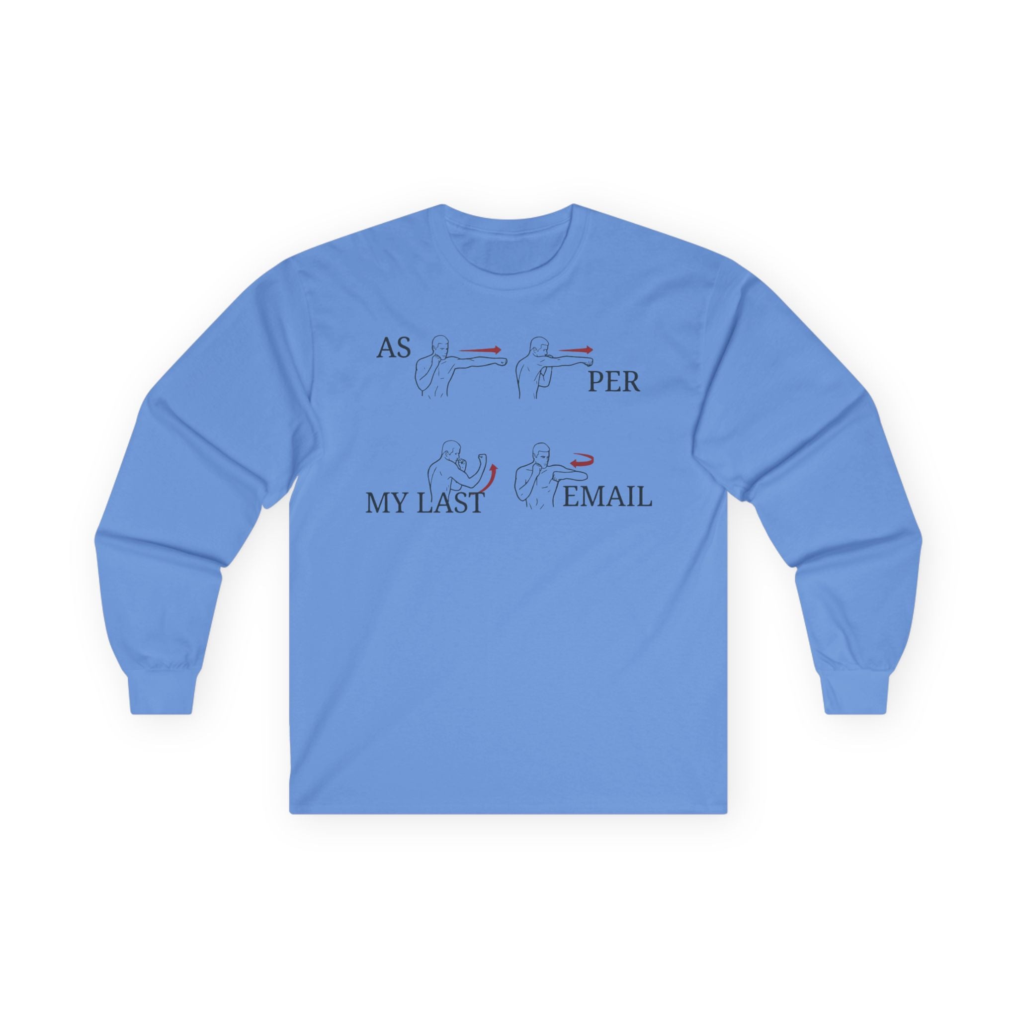 "As Per My Last Email" Funny Meme Men/Unisex Graphic Long Sleeve T-Shirt