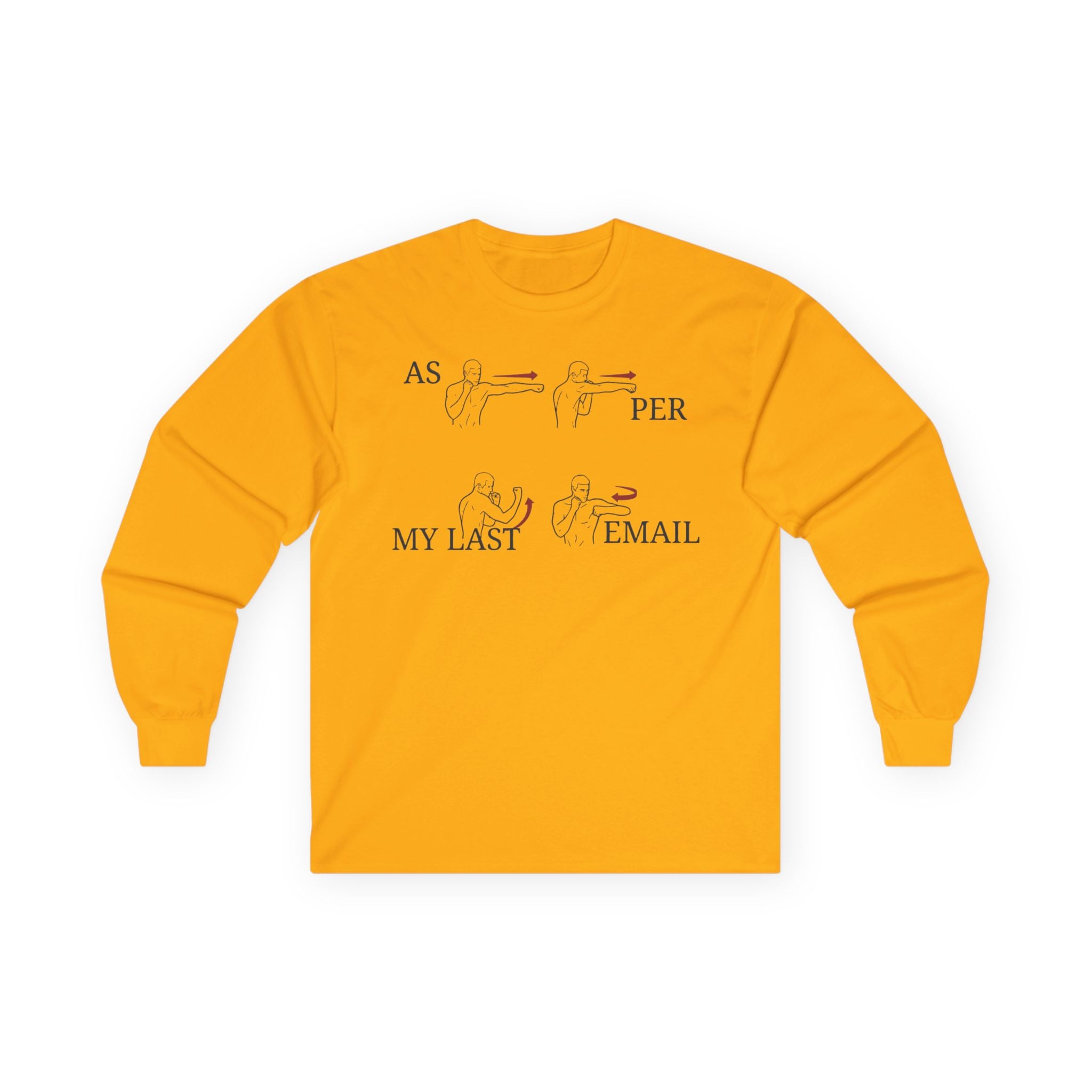 "As Per My Last Email" Funny Meme Men/Unisex Graphic Long Sleeve T-Shirt