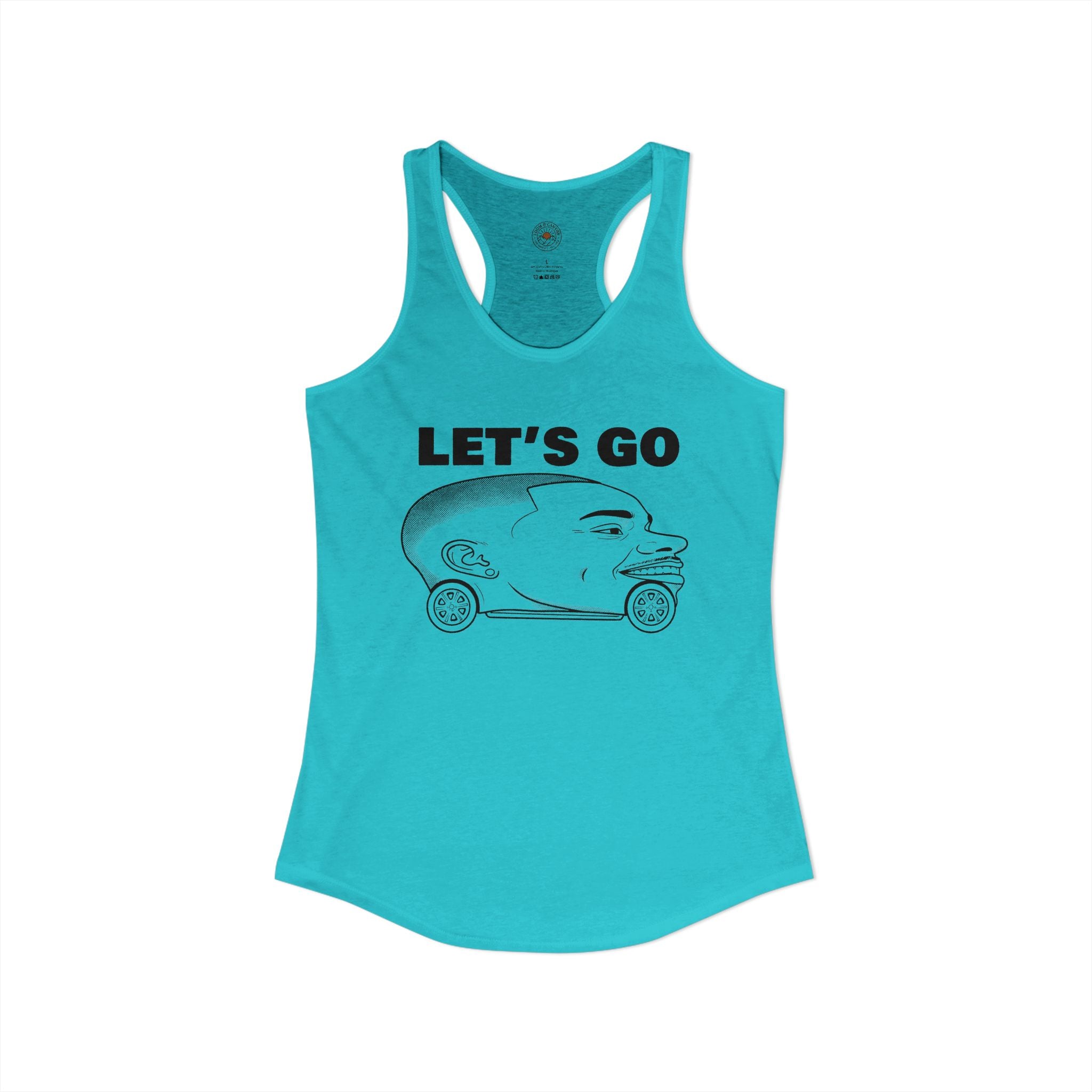 "Let's Go" Funny Meme Women's Graphic Racerback Tank