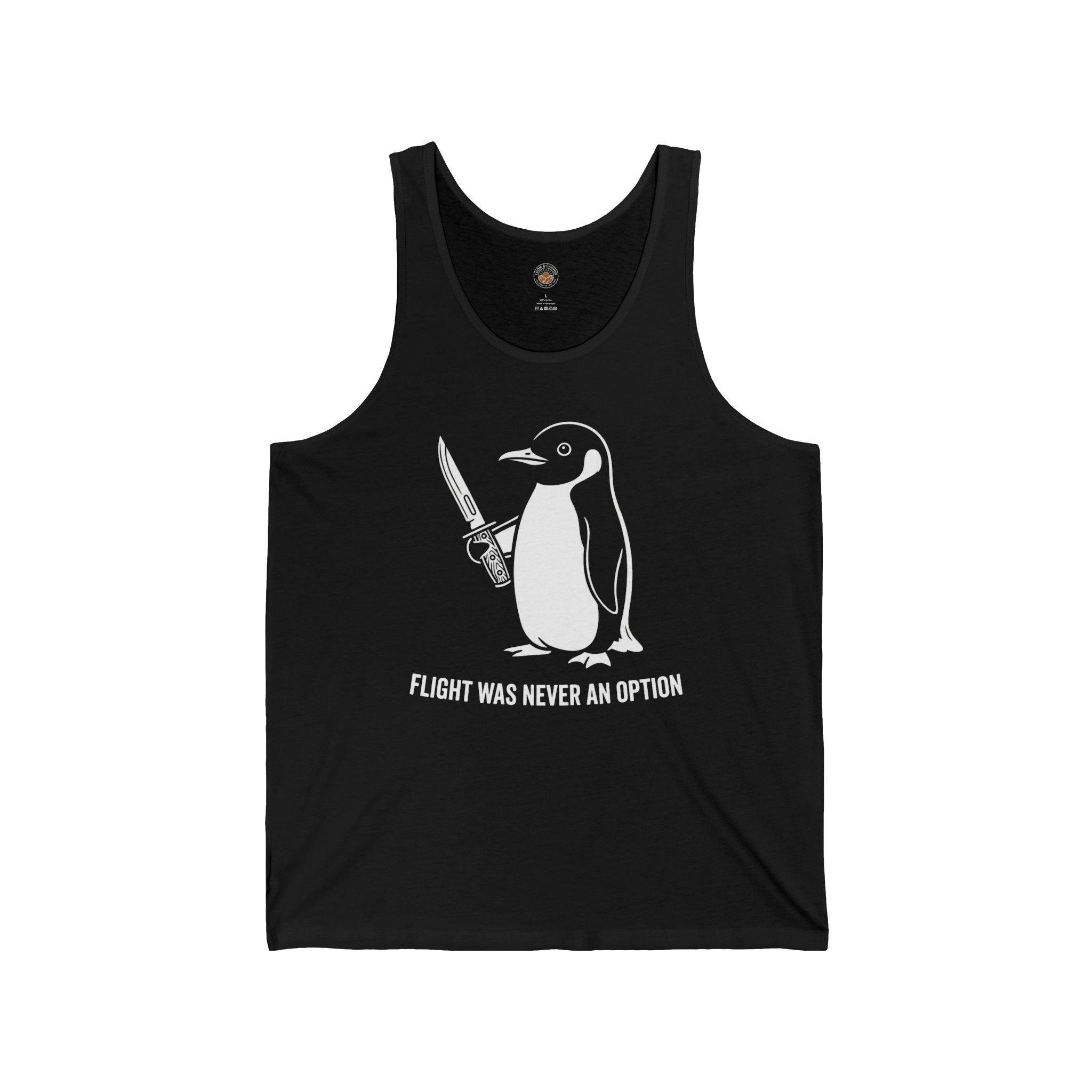 “Flight Was Never An Option” Funny Meme Men/Unisex Graphic Tank