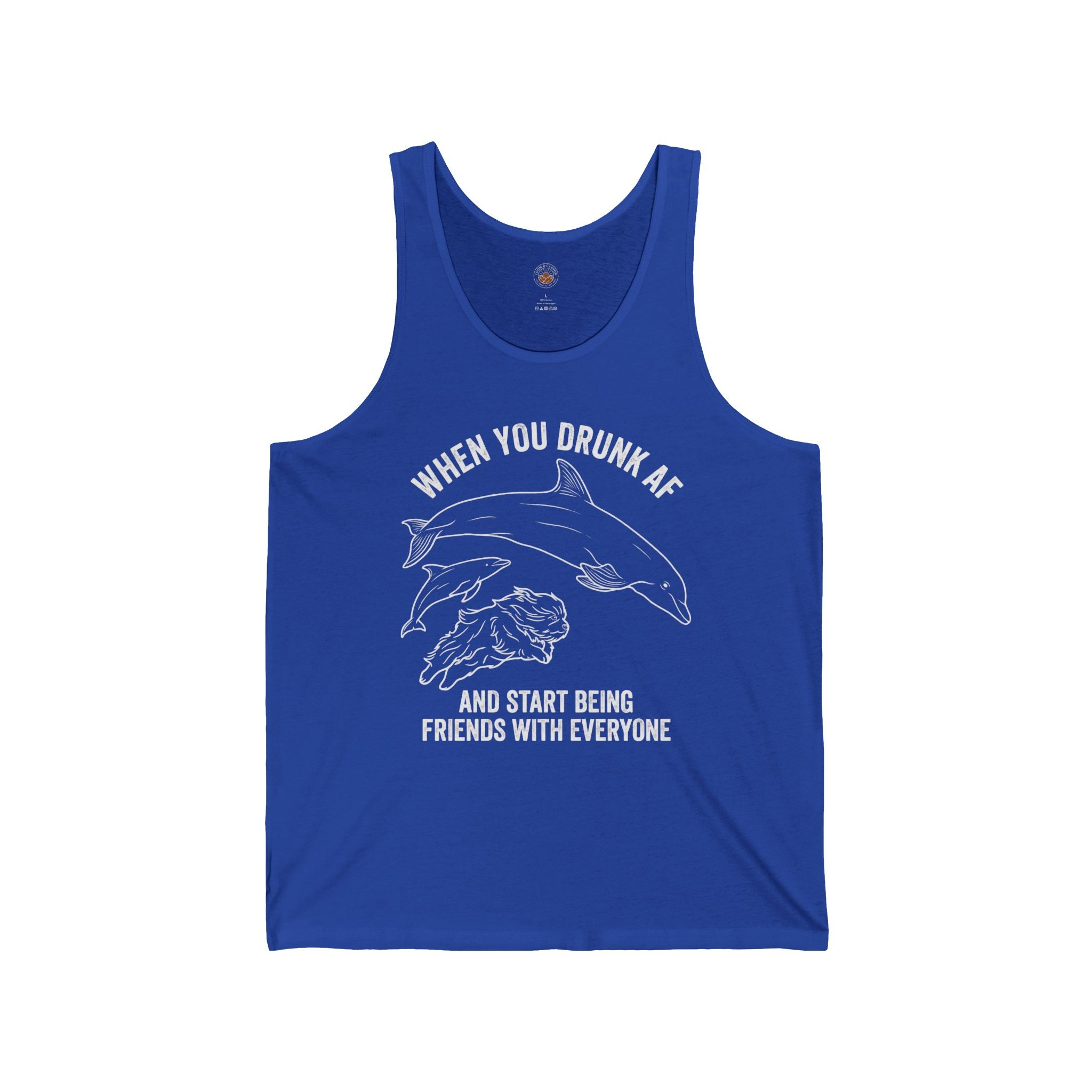 "When You Drunk AF" Funny Meme Men/Unisex Graphic Tank