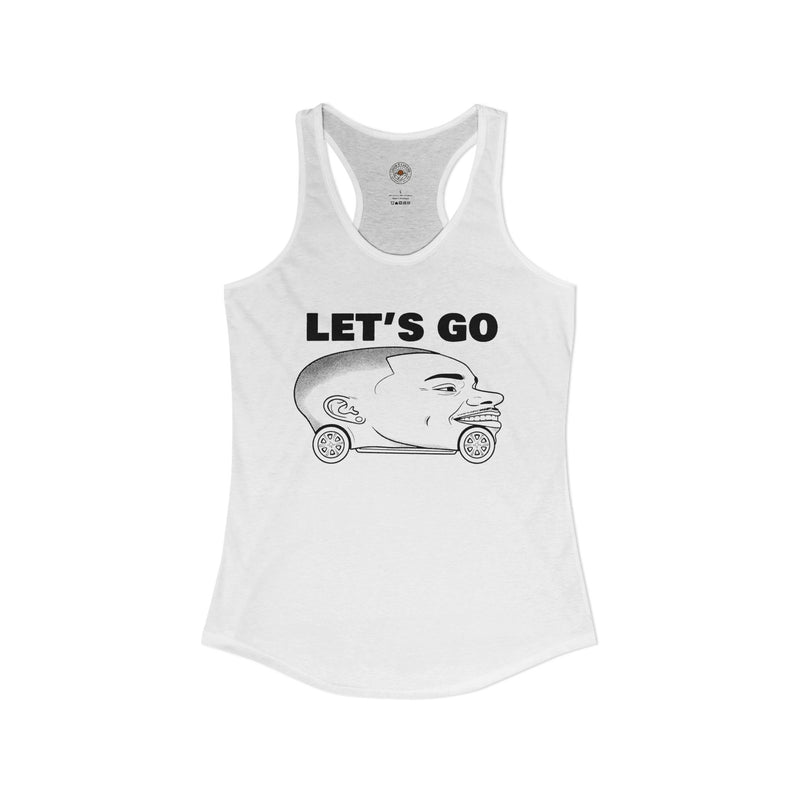 "Let's Go" Funny Meme Women's Graphic Racerback Tank
