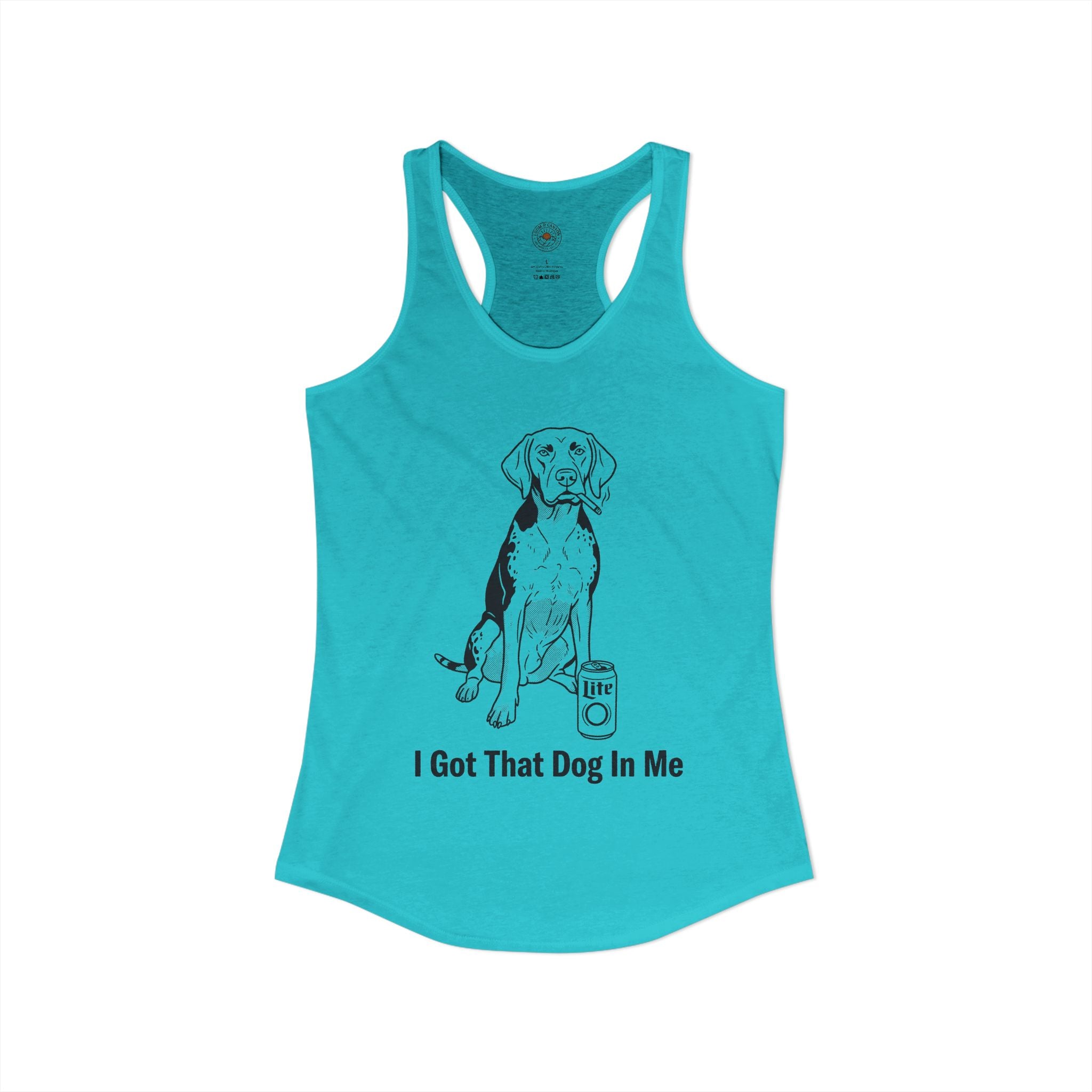 "I Got That Dog In Me" Funny Meme Women's Graphic Racerback Tank