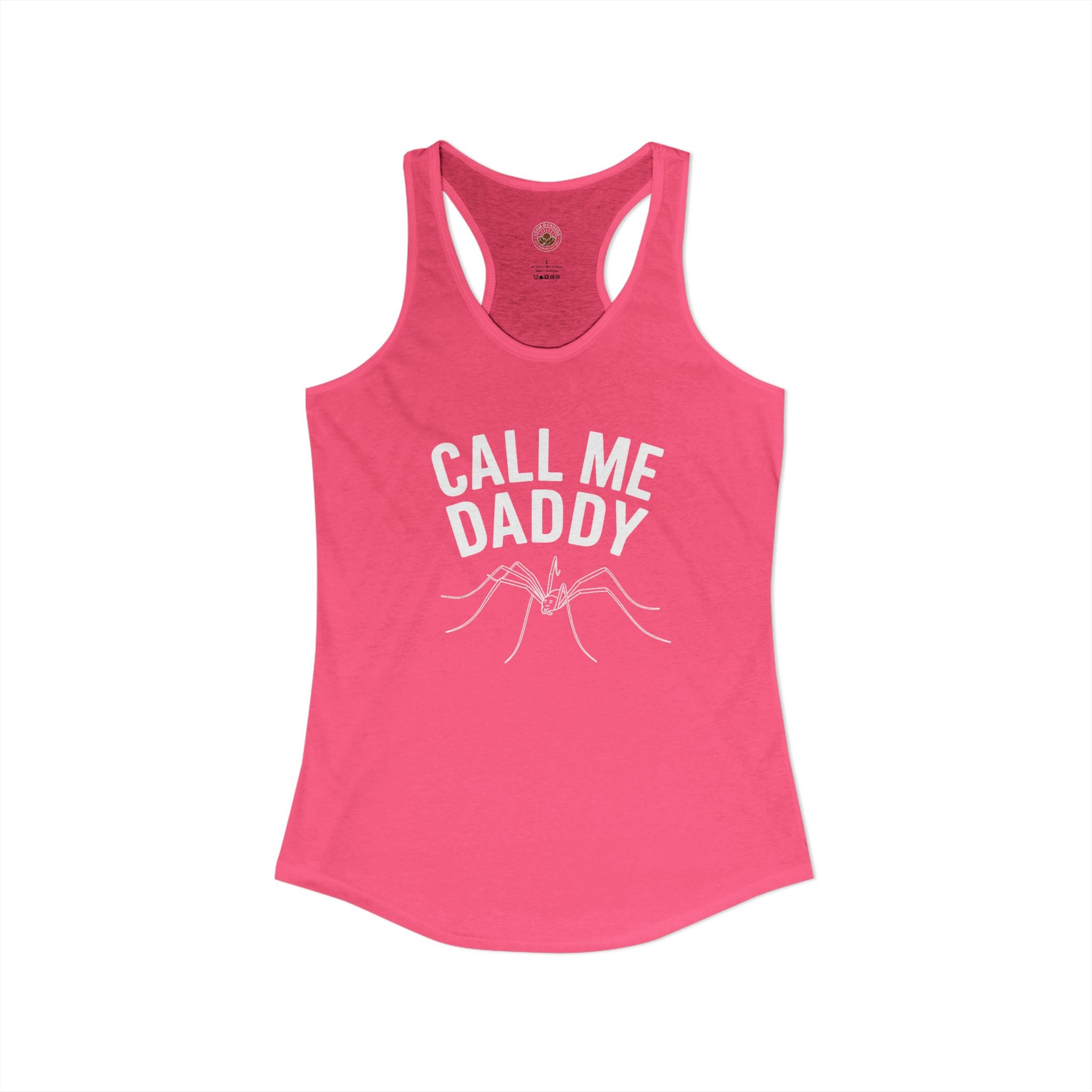 "Call Me Daddy" Funny Meme Women's Graphic Racerback Tank