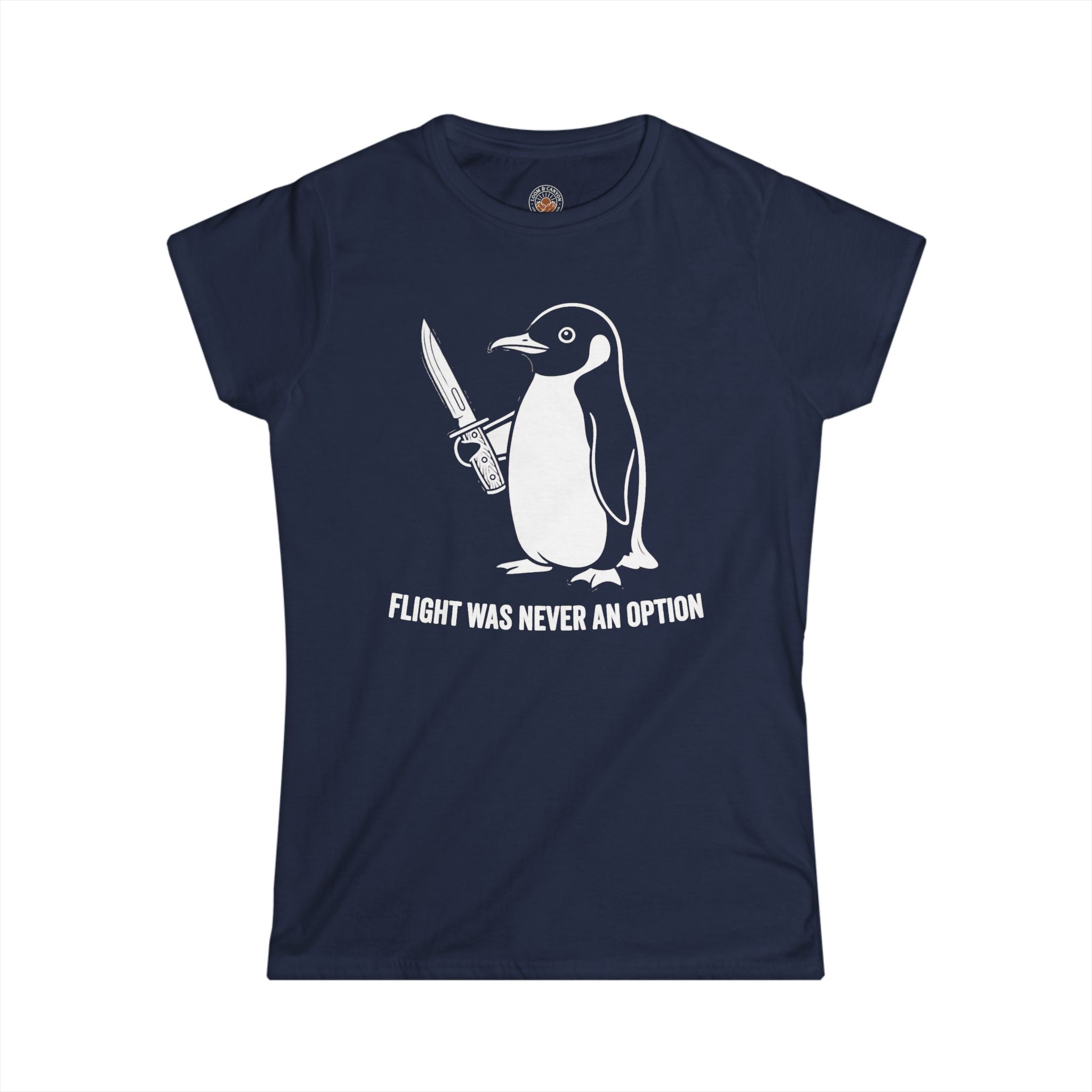 "Flight Was Never an Option" Funny Meme Women's Graphic T-Shirt