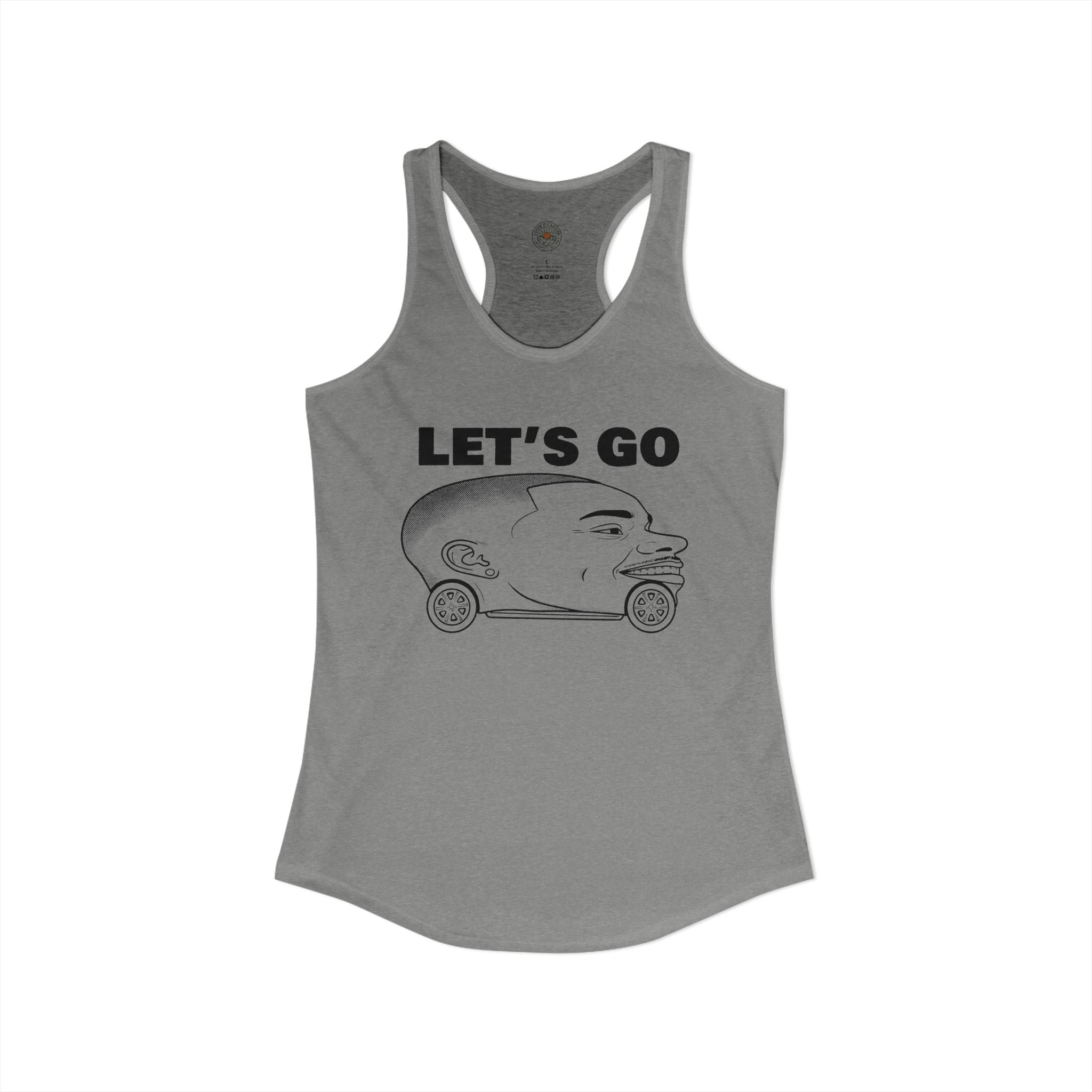 "Let's Go" Funny Meme Women's Graphic Racerback Tank