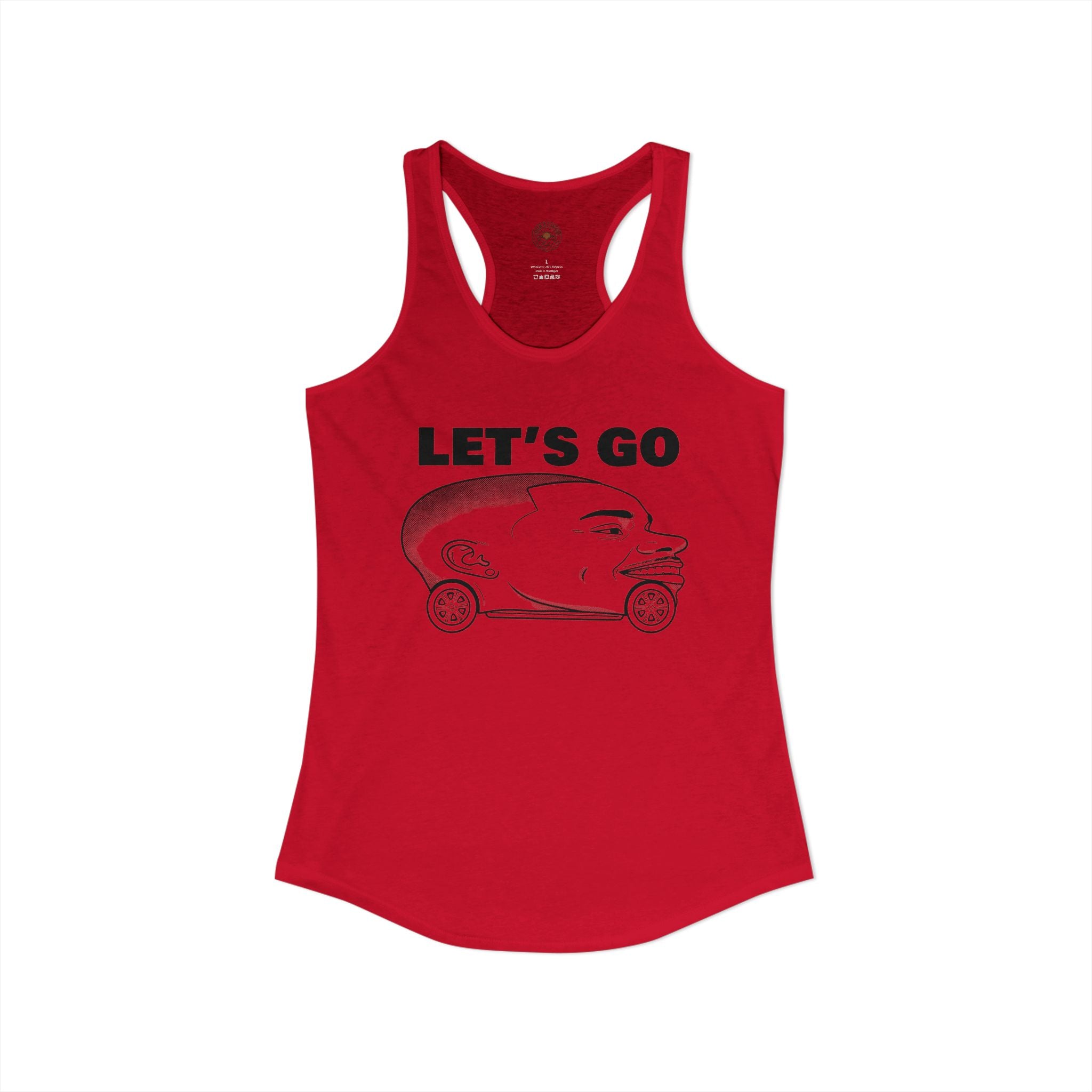 "Let's Go" Funny Meme Women's Graphic Racerback Tank