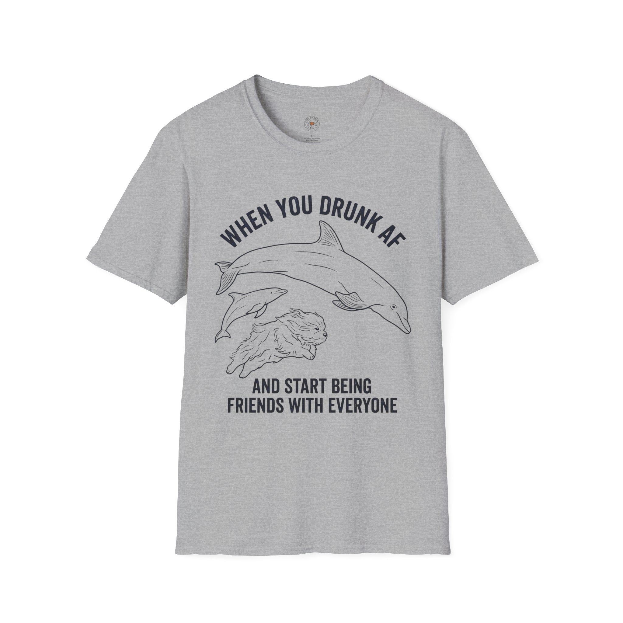 'When You Drunk AF' Funny Meme Men/Unisex Graphic T-Shirt