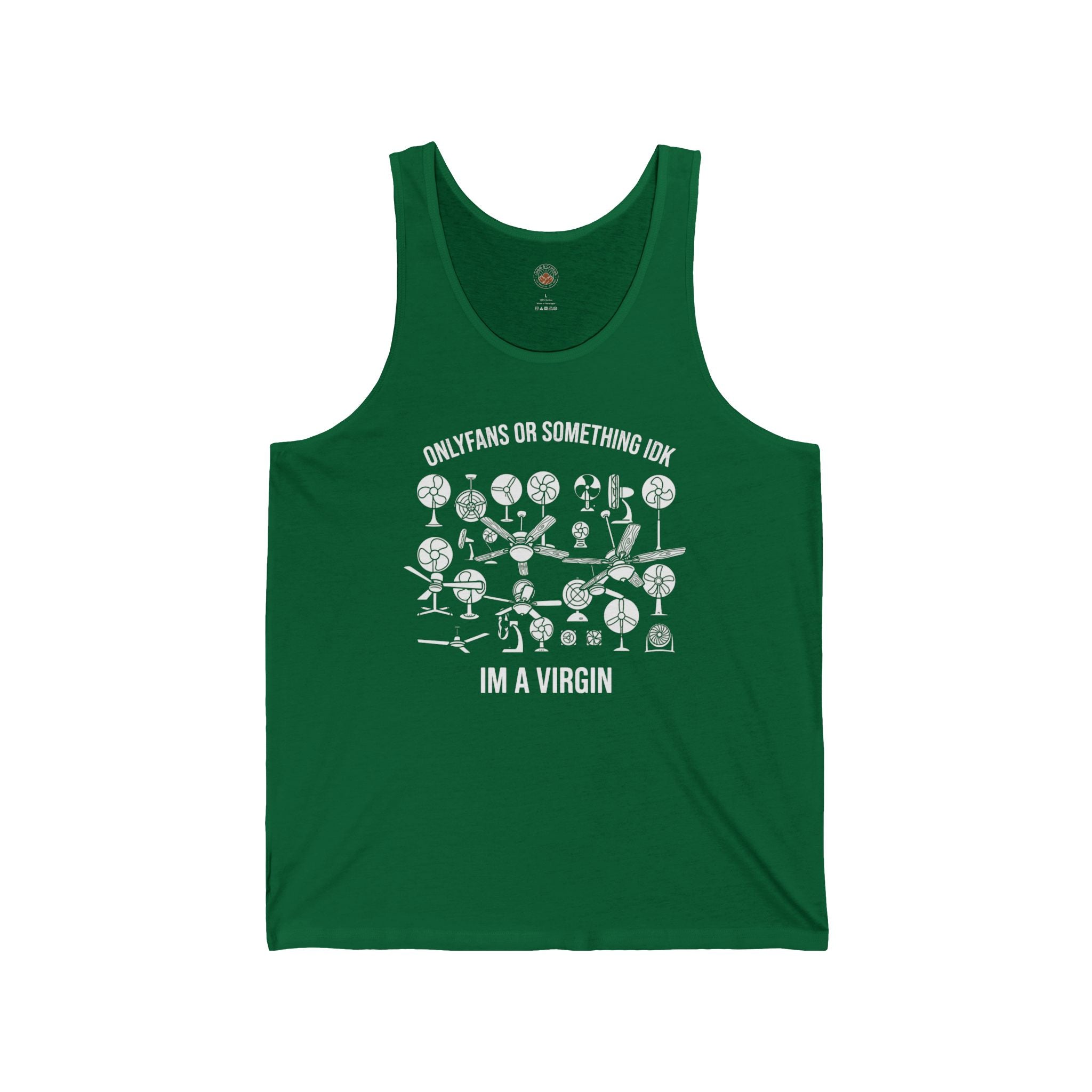 “OnlyFans Or Something IDK I’m A Virgin” Funny Meme Men/Unisex Graphic Tank