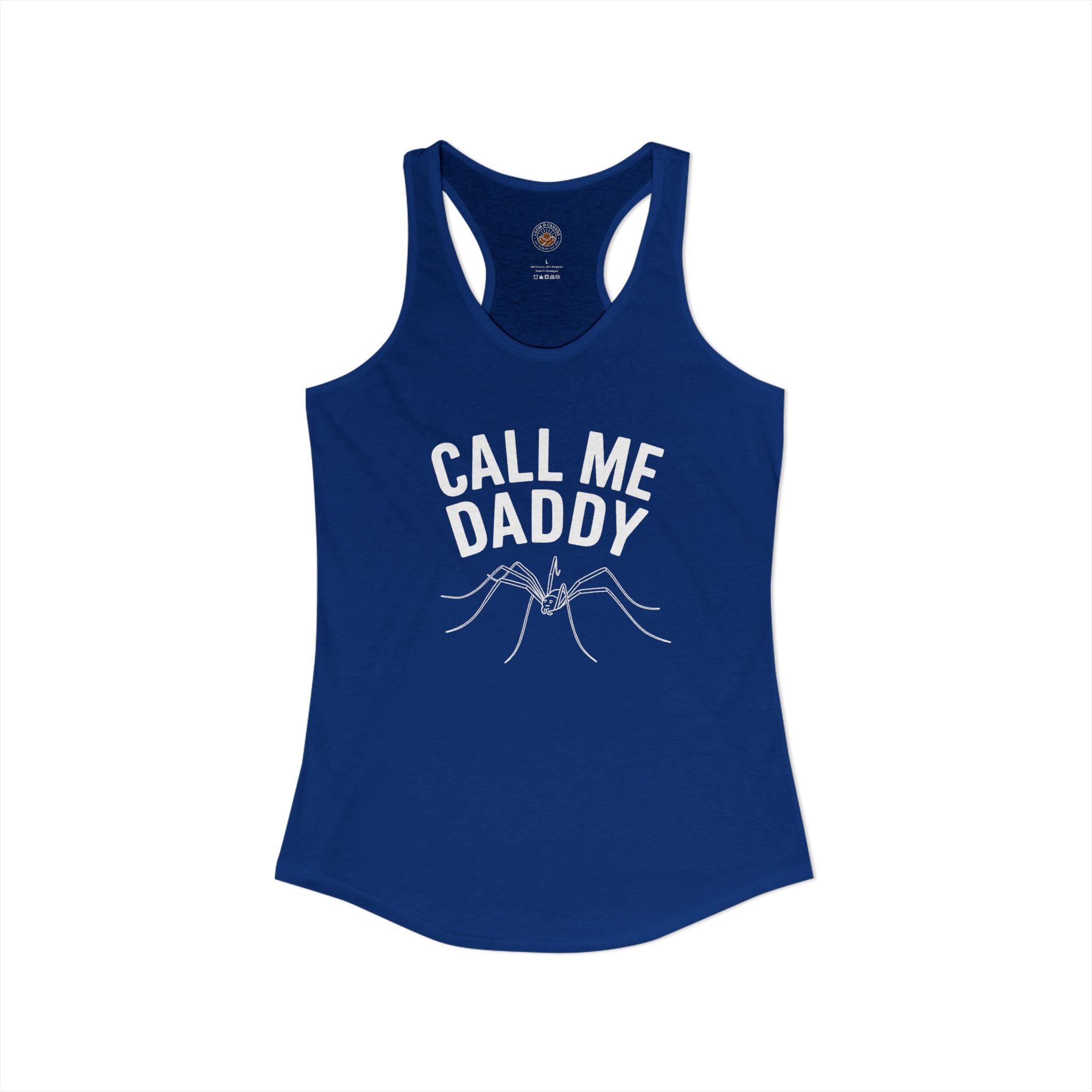 "Call Me Daddy" Funny Meme Women's Graphic Racerback Tank