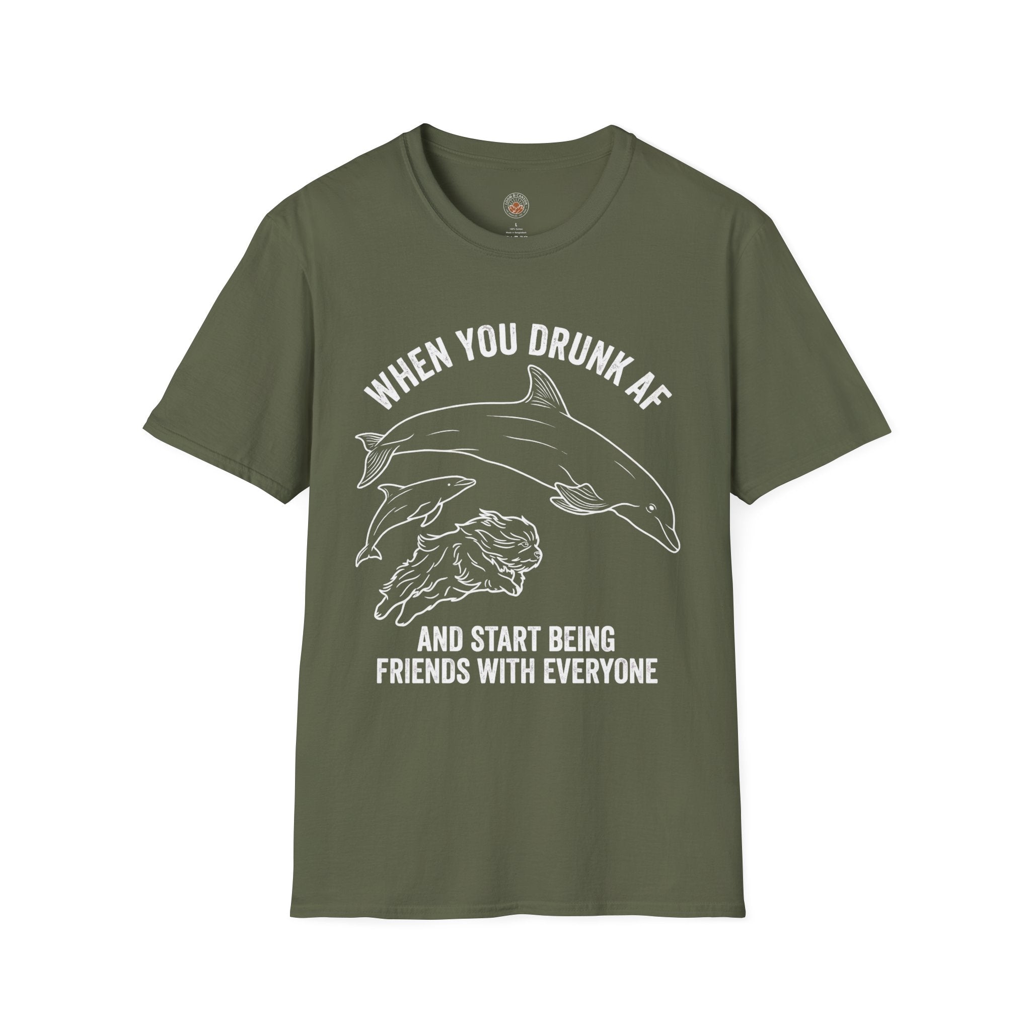 'When You Drunk AF' Funny Meme Men/Unisex Graphic T-Shirt