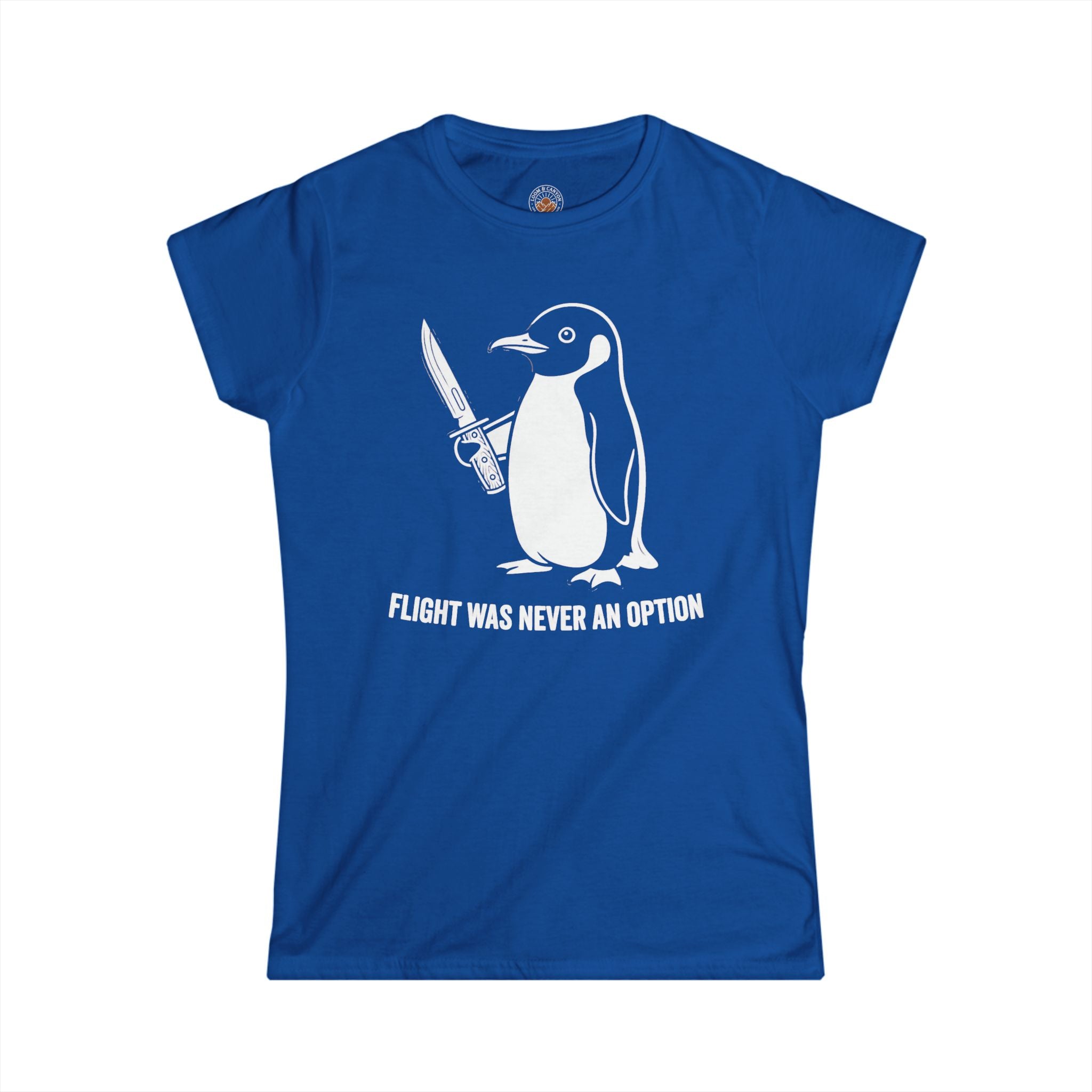 "Flight Was Never an Option" Funny Meme Women's Graphic T-Shirt
