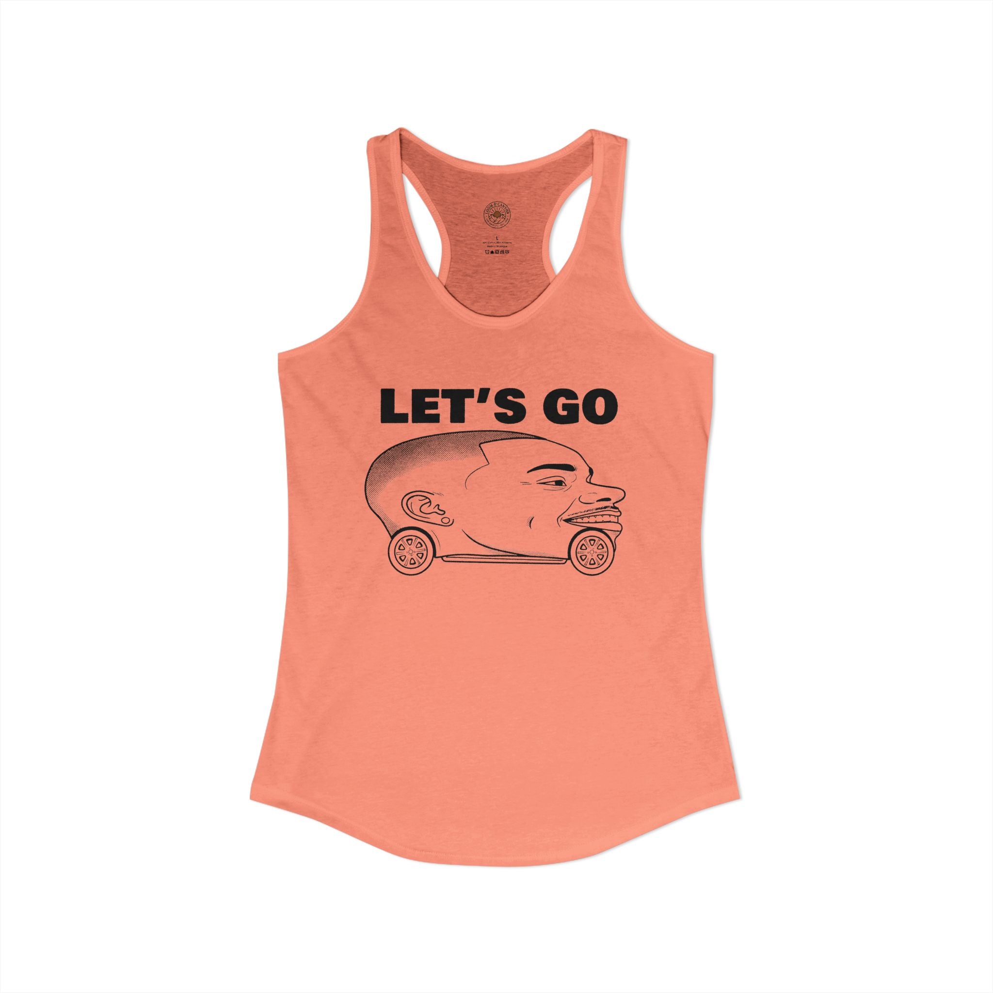 "Let's Go" Funny Meme Women's Graphic Racerback Tank
