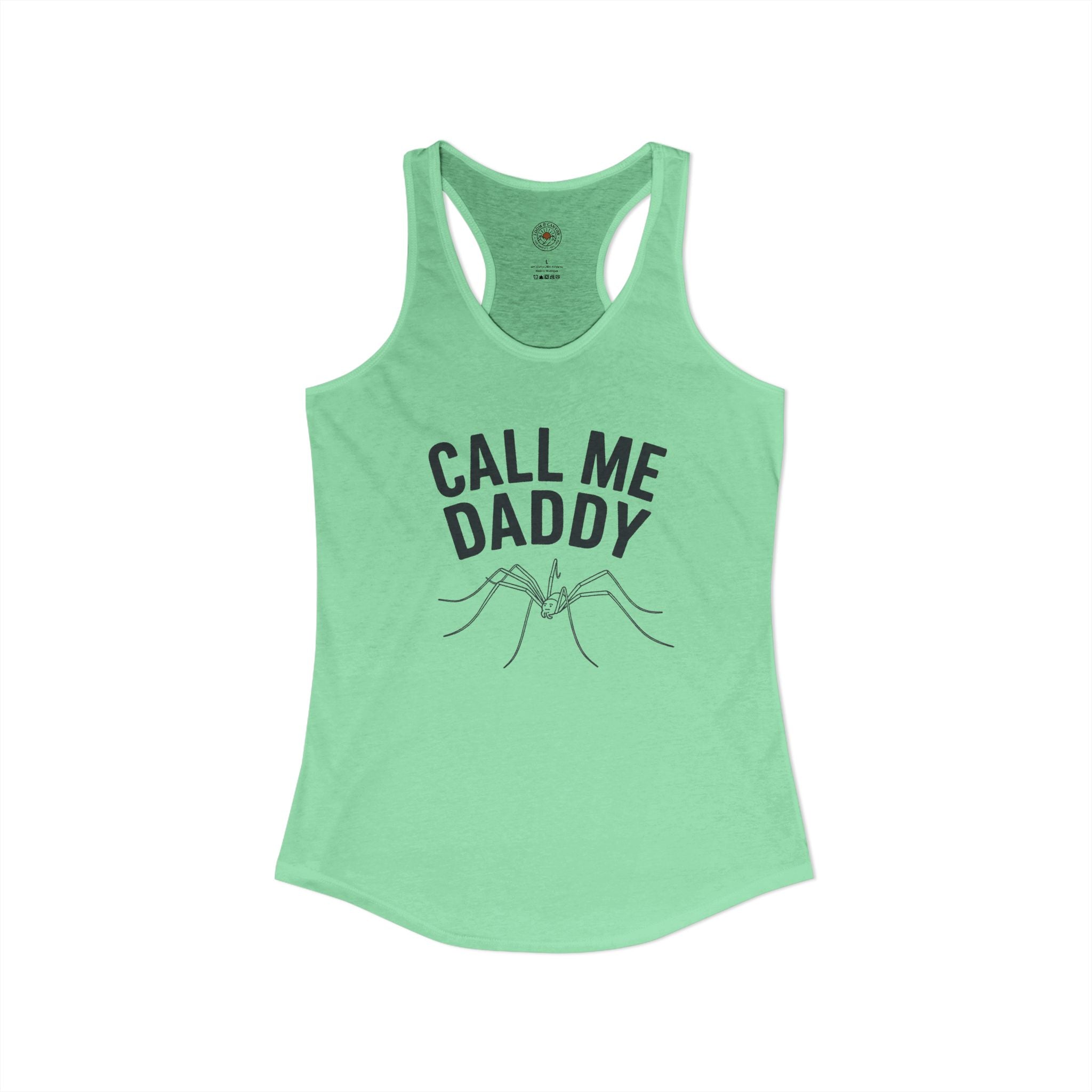 "Call Me Daddy" Funny Meme Women's Graphic Racerback Tank
