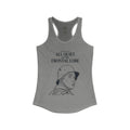 "All Quiet On The Frontal Lobe" Funny Meme Women's Graphic Racerback Tank