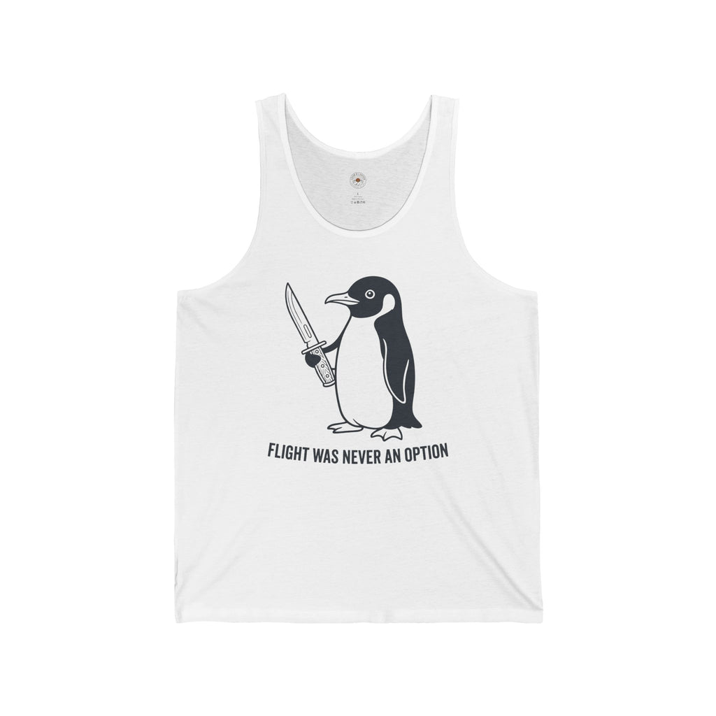 “Flight Was Never An Option” Funny Meme Men/Unisex Graphic Tank