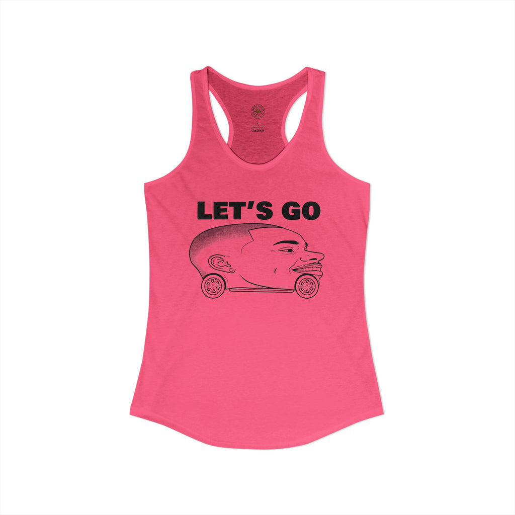 "Let's Go" Funny Meme Women's Graphic Racerback Tank