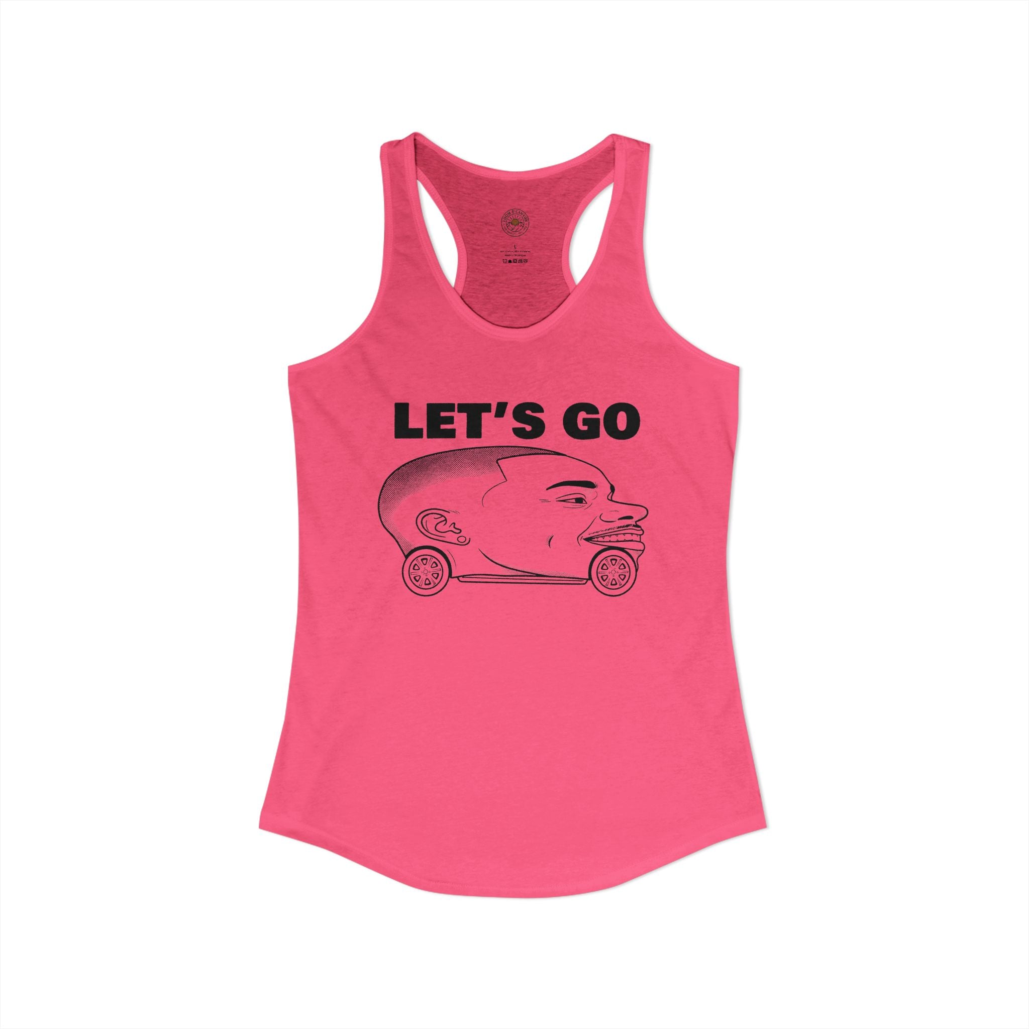 "Let's Go" Funny Meme Women's Graphic Racerback Tank