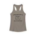 "Damn, Might Have To Call In Thicc Today" Funny Meme Women's Graphic Racerback Tank