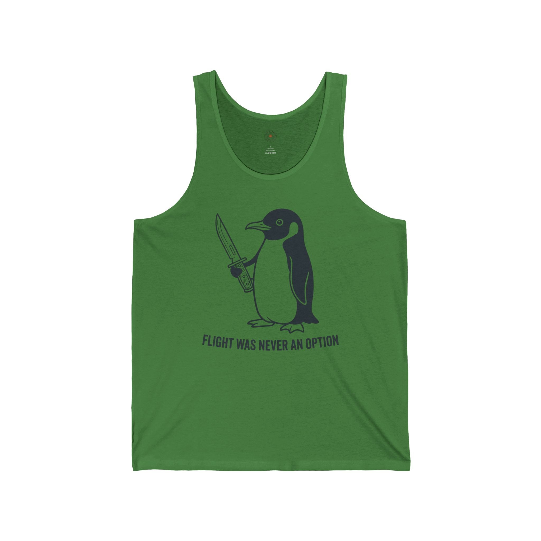 “Flight Was Never An Option” Funny Meme Men/Unisex Graphic Tank